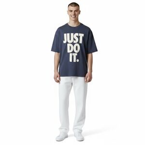 The Nike Tee Men’s XXL Just Do It Blue Gray T-Shirt